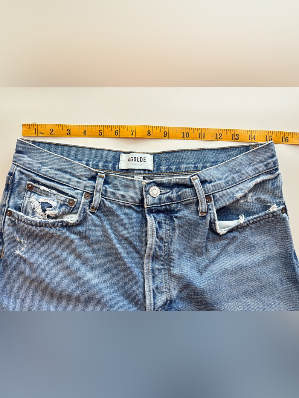 AGOLDE Women’s Fen High Rise Tapered Jeans Size 29 - Picture 10 of 13